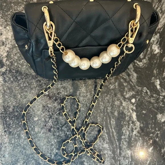 Badgley Mischa Black studded purse. - Picture 2 of 8